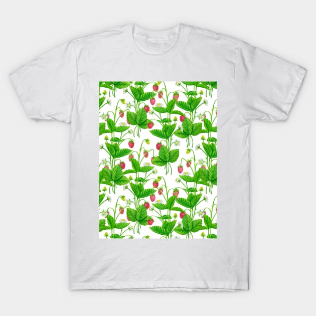 Strawberry garden T-Shirt by katerinamk